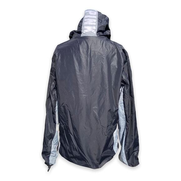 PINK Victoria's Secret Womens‎ Windbreaker Black Gray Quarter Zip Pullover XS S - Picture 5 of 6